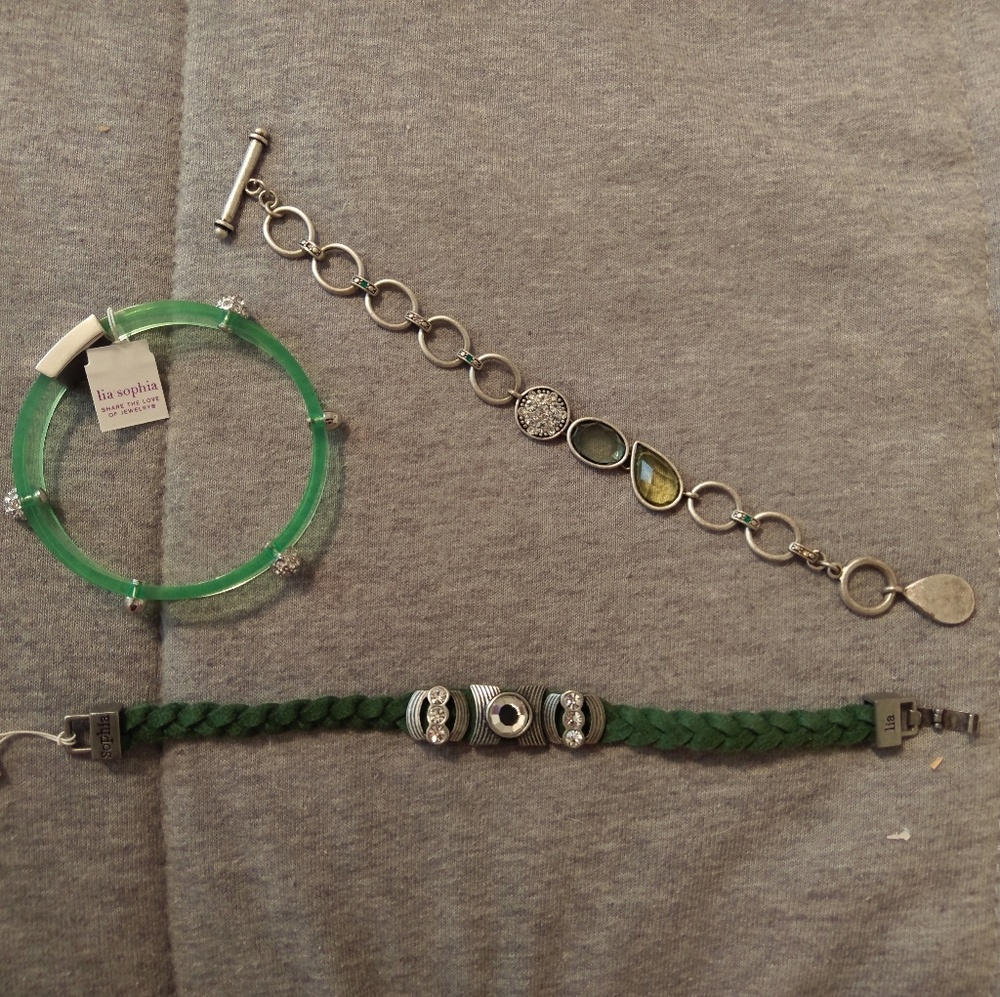 Lia Sophia Green Bracelets